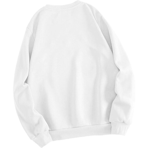 ⚡Women White New York 1898 Imported Graphic Crewneck Long Sleeve Sweatshirt - Picture 2 of 5